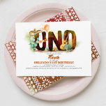 Mexican Fiesta 1st Birthday Party UNO Invitation<br><div class="desc">Unique and creative Mexican fiesta first birthday party invitations - UNO</div>