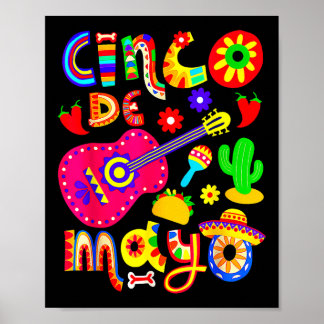 Mexican Fiesta 5 De Mayo Women Men Girls Poster