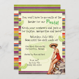 Mexican Fiesta Adult Party Invitation