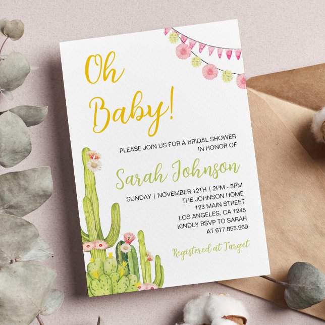 Mexican Fiesta Baby Shower Invitation (Creator Uploaded)