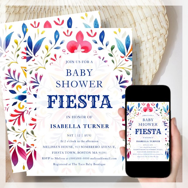 Mexican Fiesta Baby Shower Invitation (Creator Uploaded)