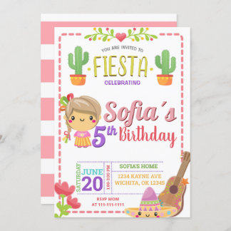 MEXICAN FIESTA BIRTHDAY INVITATION