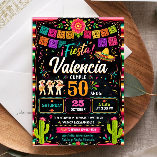 Mexican Fiesta Birthday - Mariachi Theme Invitation (Zazzle Mexican Fiesta Birthday - Mariachi Theme Invitation)