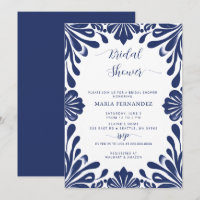 Mexican Fiesta Blue Talavera Bridal Shower