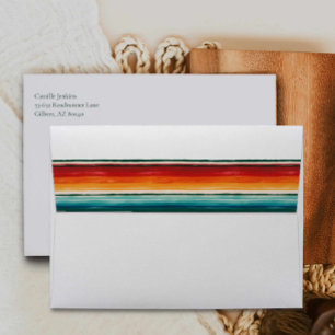 Mexican Fiesta Bridal Shower Invitation Envelope