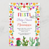 Mexican Fiesta Cinco De Mayo Baby Shower Invite