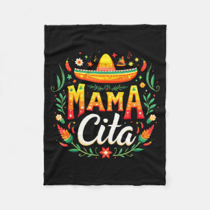 Mexican fiesta cinco de mayo mama cita  fleece blanket