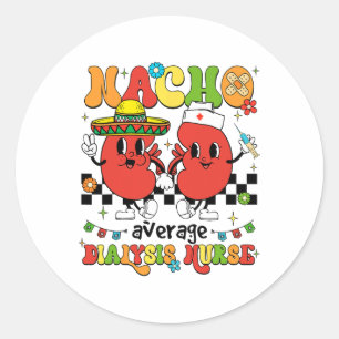 Mexican Fiesta Cinco De Mayo Rn Nacho Average Dial Classic Round Sticker