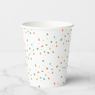 Mexican Fiesta Colourful Confetti Baby Shower Paper Cups