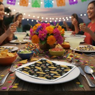 Mexican Fiesta & Día de Muertos  Napkin