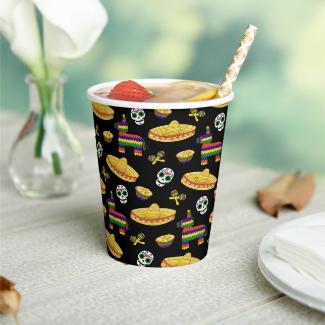Mexican Fiesta & Día de Muertos  Paper Cups (Insitu)