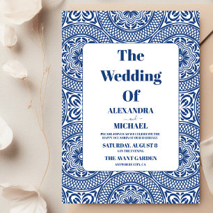 Mexican Fiesta Embroidery Floral Wedding Invitation