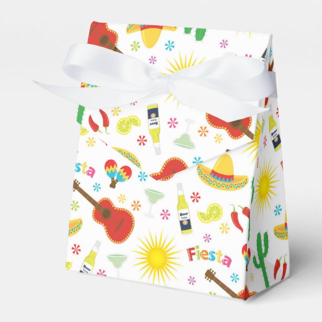Mexican Fiesta Favour Box (Front Side)