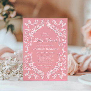 Mexican Fiesta Girl Baby Shower Invitation