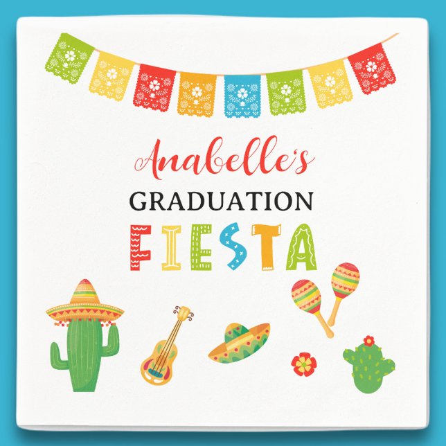 Mexican Fiesta Graduation Party Napkin (Creator Uploaded)