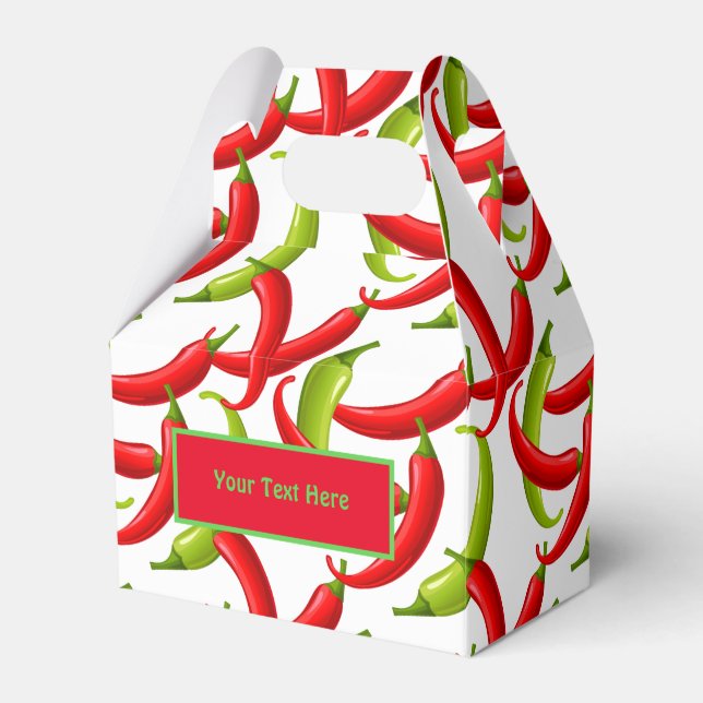 Mexican Fiesta Hot Chilli Peppers  Favour Box (Front Side)