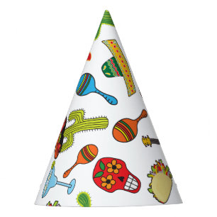 Mexican Fiesta icons Party Hat