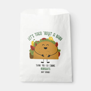 Mexican fiesta let's taco 'bout a baby baby shower favour bags