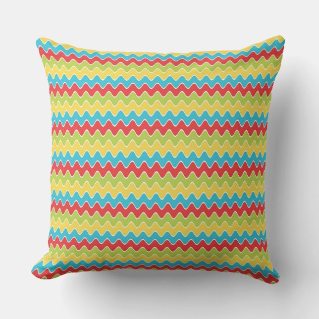 Mexican Fiesta Multi Colour Outdoor Pillow (Front)
