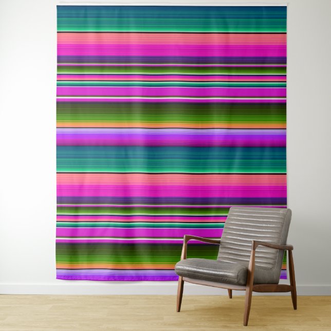 Mexican Fiesta Party Blanket Colourful backdrop Tapestry (In Situ)
