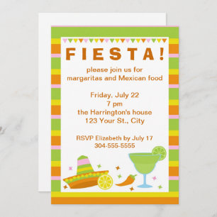 Mexican Fiesta Party Invitation