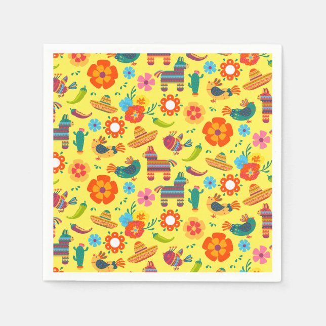 Mexican Fiesta Party Napkin (Front)
