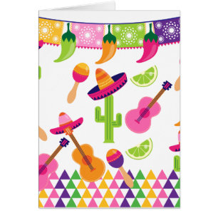 Mexican Fiesta Party Sombrero Saguaro Lime Peppers