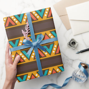 Mexican Fiesta pattern party wrapping paper