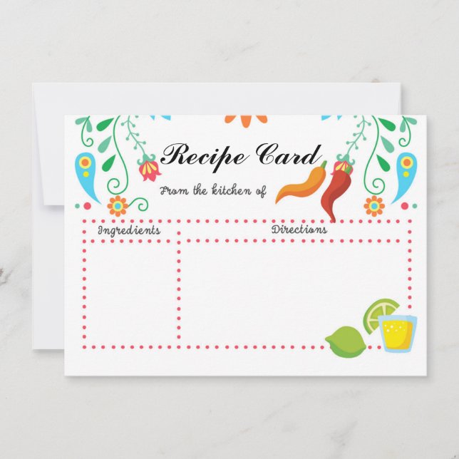 Mexican Fiesta Recipe Card (Front)