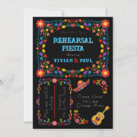 Mexican Fiesta Rehearsal Dinner Invitation