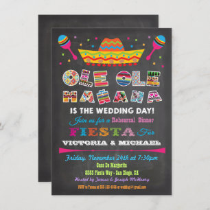 Mexican Fiesta Rehearsal Dinner Invitations