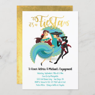 Mexican Fiesta Spanish Dancers Invitation