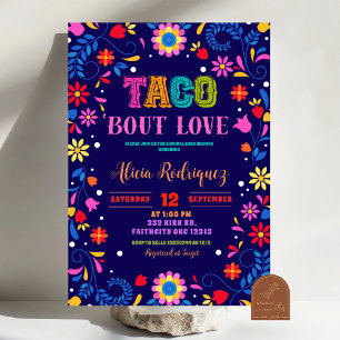 Mexican Fiesta Taco Bout Love Bridal Shower Invita Invitation