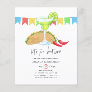 Mexican Fiesta Taco 'bout Love Couples Shower Flyer