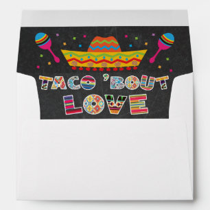 Mexican Fiesta taco bout love envelopes