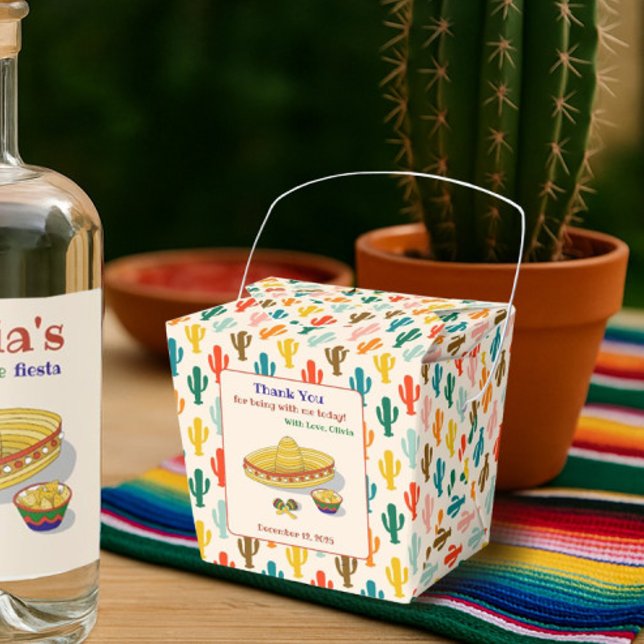 Mexican Fiesta Thank You Gift  Favour Box (Creator Uploaded)