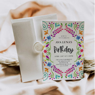Mexican Fiesta Theme Birthday  Invitation
