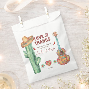 Mexican fiesta themed party personalized favors favour bags