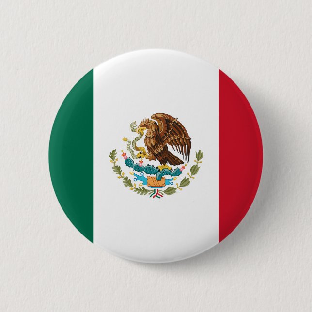 Mexican Flag 6 Cm Round Badge (Front)