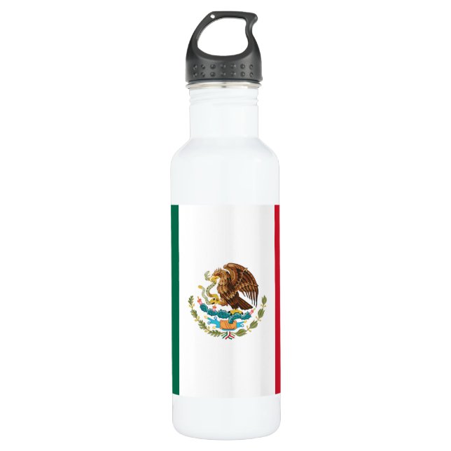 Mexican Flag 710 Ml Water Bottle (Front)
