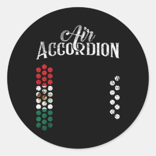 Mexican Flag Air Accordion Flag Of Mexico T Shirt  Classic Round Sticker