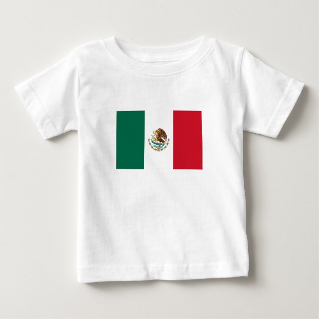 Mexican Flag Baby T-Shirt (Front)