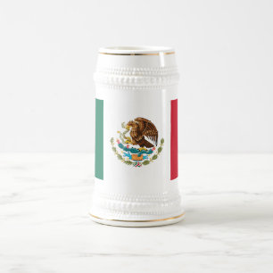Mexican Flag Beer Stein