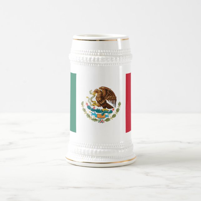 Mexican Flag Beer Stein (Center)