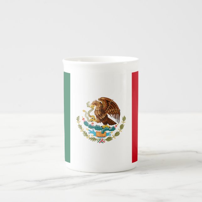 Mexican Flag Bone China Mug (Front)