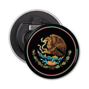 Mexican Flag Bottle Opener, Mexico Emblem / Party Bottle Opener