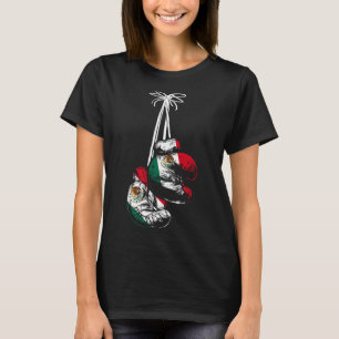 Mexican Flag Boxer Boxing Gloves Boxing T-Shirt