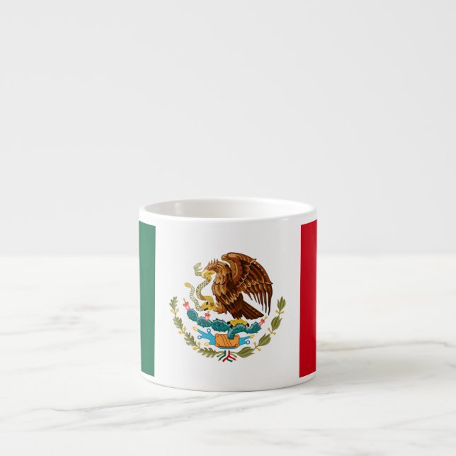 Mexican Flag Espresso Cup (Front)