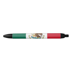 Mexican Flag - Flag of Mexico Black Ink Pen