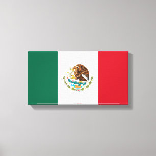 Mexican Flag - Flag of Mexico Canvas Print